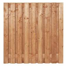 Tuinscherm coloured wood 19-planks fijnbezaagd 180 x 180 cm