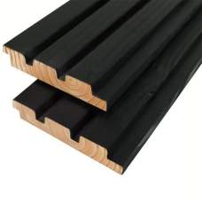 Design rabat douglas geschaafd zwart gespoten 2,2 x 14,5 x 300 cm