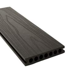 Composiet vlonderplank semi-massief houtstructuur walnut 2,2 x 13,8 cm