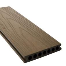 Composiet vlonderplank semi-massief houtstructuur light walnut 2,2 x 13,8 cm