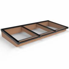 Douglas lichtstraat zwart lessenaarsdak 240,2 x 100 cm 159863