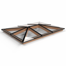 Douglas lichtstraat zwart schilddak 286,8 x 205 cm 159883