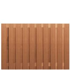 Tuinscherm hardhout verticaal recht 130 x 180 cm