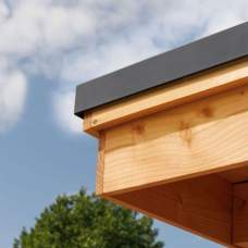 Daklijstset aluminium zwart 300 x 1180 cm