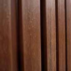 Wand composiet dark teak triple verticaal 300 cm
