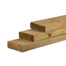 Regel vuren groen geïmpregneerd 7 x 17 cm