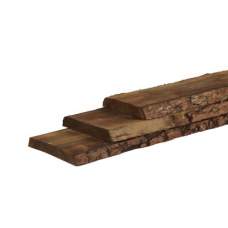 Schaaldelen douglas bruin geïmpregneerd 2,3 x 15-20 x 500 cm