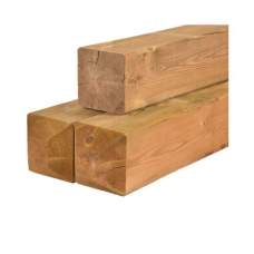 Tuinpaal grenen groen geïmpregneerd 14,5 x 14,5 x 250 cm diamantkop