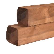 Tuinpaal grenen bruin geïmpregneerd 14,5 x 14,5 x 250 cm diamantkop