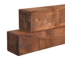 Tuinpaal grenen bruin geïmpregneerd 14,5 x 14,5 cm