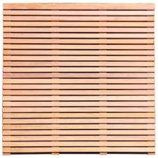 Tuinscherm hardhout dubbelzijdig fijn lamel 180 x 180 cm