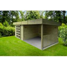 Blokhut Solid Arhus 333 + 333 x 245 cm