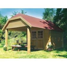 Blokhut Solid Cork 298 x 298 + 265 cm