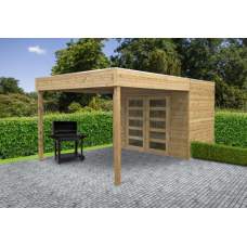 Blokhut Solid Potenza 299 + 199 x 287 cm