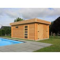Garage Solid Modern 358 x 538 cm houten deur