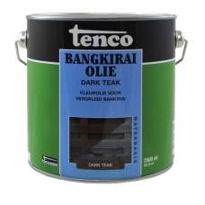 Tenco Bangkirai olie Dark Teak 2,5 liter