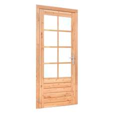 Douglas enkele glas deur 8-ruits 110 x 215 cm linksdraaiend RVS beslag K226281
