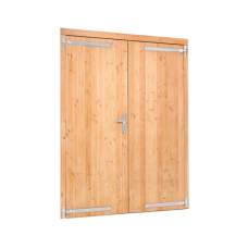 Douglas dubbele klampdeur 185 x 205 cm linksdraaiend RVS beslag K226286
