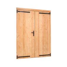 Douglas dubbele klampdeur XXL 225 x 215 cm linksdraaiend RVS beslag K226293