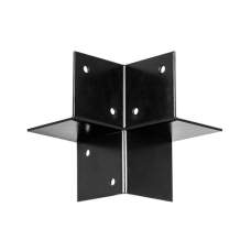 Pergola hoekverbinding zwart gecoat 15 x 15 cm