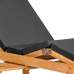 Sunlounger teak Wembley incl. kussen 200 x 65 x 35 cm