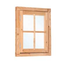 Douglas draairaam 4-ruits dubbel glas 90 x 105 cm RVS beslag K230427