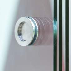 Glazen schuifwand plakhandvat deurgreep RVS rond (set van 2)