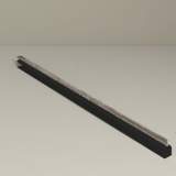 Glazen schuifwand tochtborstel 265 cm zwart +€ 39,75