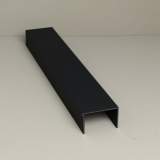 Glazen schuifwand zijgeleiding set 3-sporig mat zwart +€ 105,40