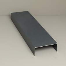 Glazen schuifwand zijgeleiding set 5-sporig antraciet