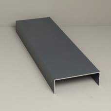 Glazen schuifwand zijgeleiding set 6-sporig antraciet