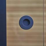 Glazen schuifwand plakhandvat deurgreep RVS zwart rond (set van 2) +€ 140,40