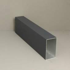 Glazen schuifwand aluminium fundatiekoker 6 x 11 x 600 cm
