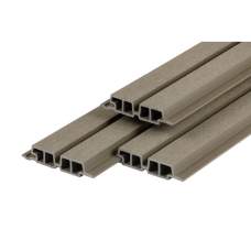 PuraTech composiet gevelbekleding 55 dubbel profiel light grey 3,3 x 17 cm