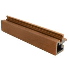 PuraTech composiet gevelbekleding hoekprofiel teak 6,7 x 6,7 x 290 cm