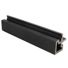 PuraTech composiet gevelbekleding hoekprofiel ebony black 6,7 x 6,7 x 290 cm