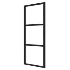 Steellook glaswand 82,5 x 212 cm zwart