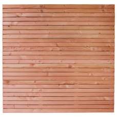 Tuinscherm Nador Red class wood rhombus 180 x 180 cm recht