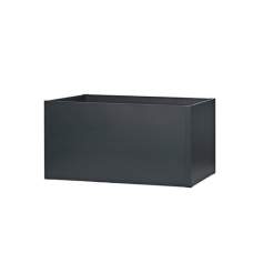 Bloembak zwart aluminium XXL Seneca 150 x 100 x 76 cm