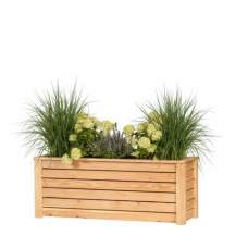 Lariks plantenbak horizontale latten 100 cm
