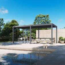 Tuindeco Advance line vrijstaande stalen overkapping 300 x 600 x 255 cm antraciet