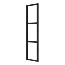 Steellook glaswand 45 x 212 cm zwart