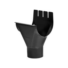 Dakgoot zwart gecoat gootuitloop