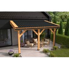 Douglas DHZ Veranda ongeschaafd incl. dakbeschot 400 x 300 cm