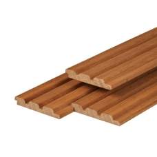 Fraké hardhout triple profiel thermisch gemodificeerd geschaafd 2,1 x 14,5 cm