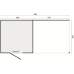 Tuinhuis KubeLine Douglas met luifel L 380 x 687 cm zwarte wanden