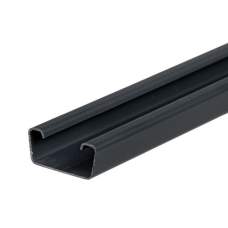 Klemprofiel PVC antraciet 180 cm t.b.v. beton sleufpaal