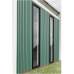 Vast raam zwart gecoat aluminium raamwerk 50 x 224 cm 1024240