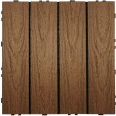NewTechWood composiet kliktegel teak 30 x 30 cm