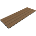 NewTechWood composiet kliktegel teak 30 x 90 cm